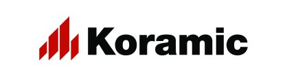 Koramic logo with whitespace. File compatible with Adobe Illustrator CS4 and later versions.